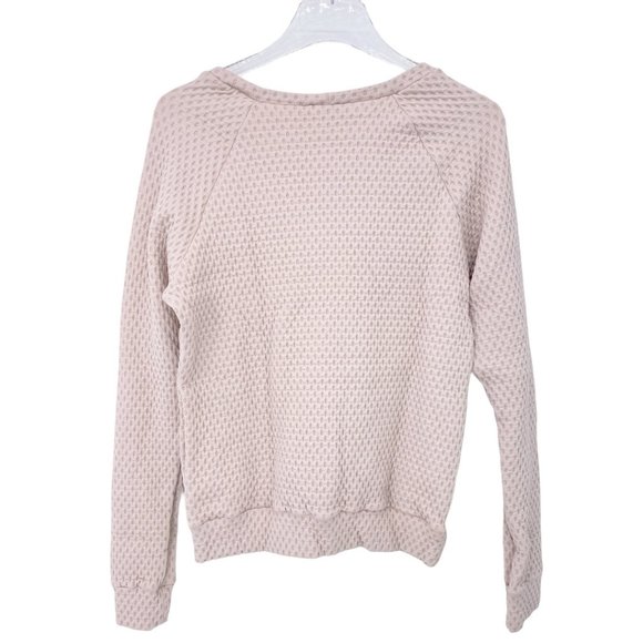 Maaji Noon Peach Quilted Cropped Sweatshirt Pink - Picture 6 of 10